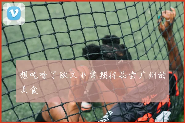 想吃啥了欧文非常期待品尝广州的美食
